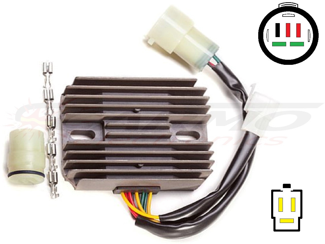 Carr824 -Li Honda XRV750 Africa Twin RD04 MOSFET feszültségszabályozó egyenirányító - lítium -ion - Kattintásra bezárul