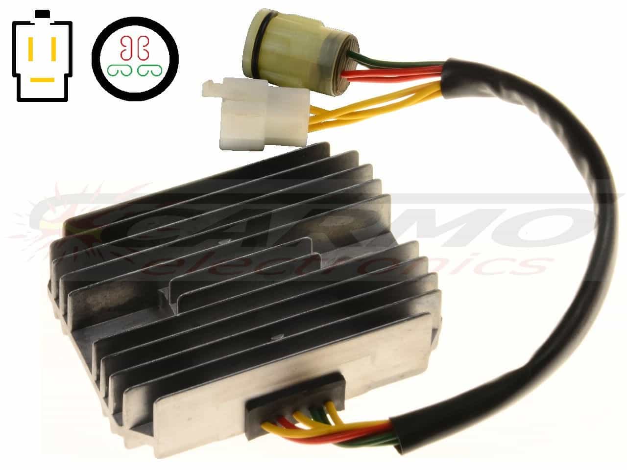 Carr831 Honda XRV750 Africa Twin MOSFET feszültségszabályozó egyenirányító - Kattintásra bezárul