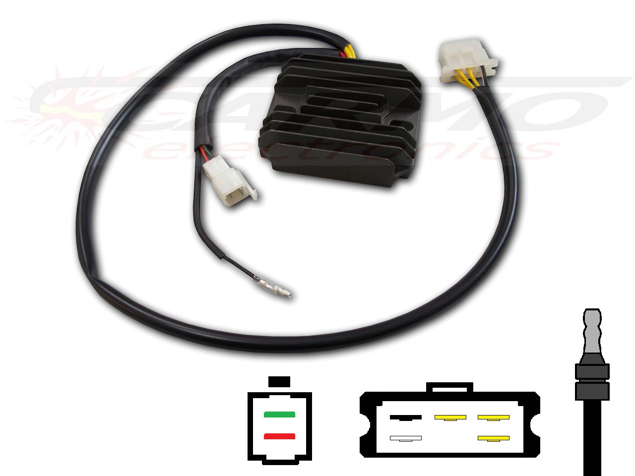 CARR871 HONDA CBR1000F Hurricane MOSFET feszültségszabályozó egyenirányító (31600-MM5-000, SH236C-12) - Kattintásra bezárul