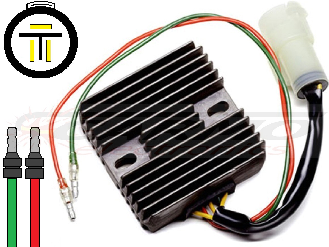 Carr941 Honda TRX300 MOSFET feszültségszabályozó egyenirányító - Kattintásra bezárul