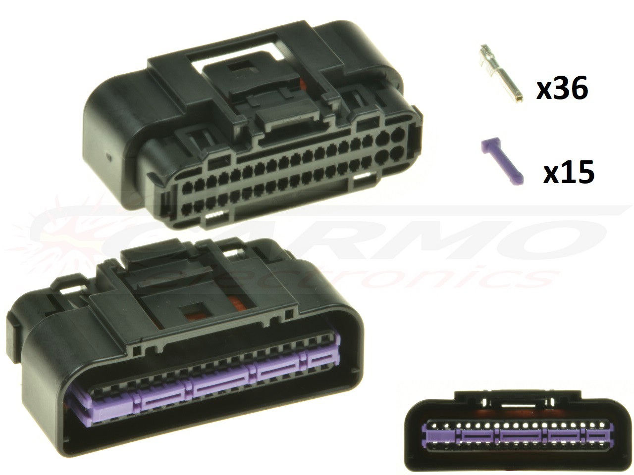 KTM 36 WAY ECU CDI ECM Motorcyle Csatlakozó -készlet - Nő - Kattintásra bezárul