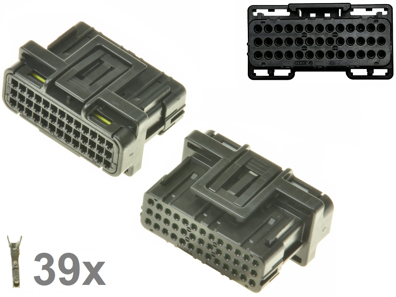 Kawasaki Suzuki Honda 39 Way ECU CDI ECM Motorcyle Connector Black - Kattintásra bezárul