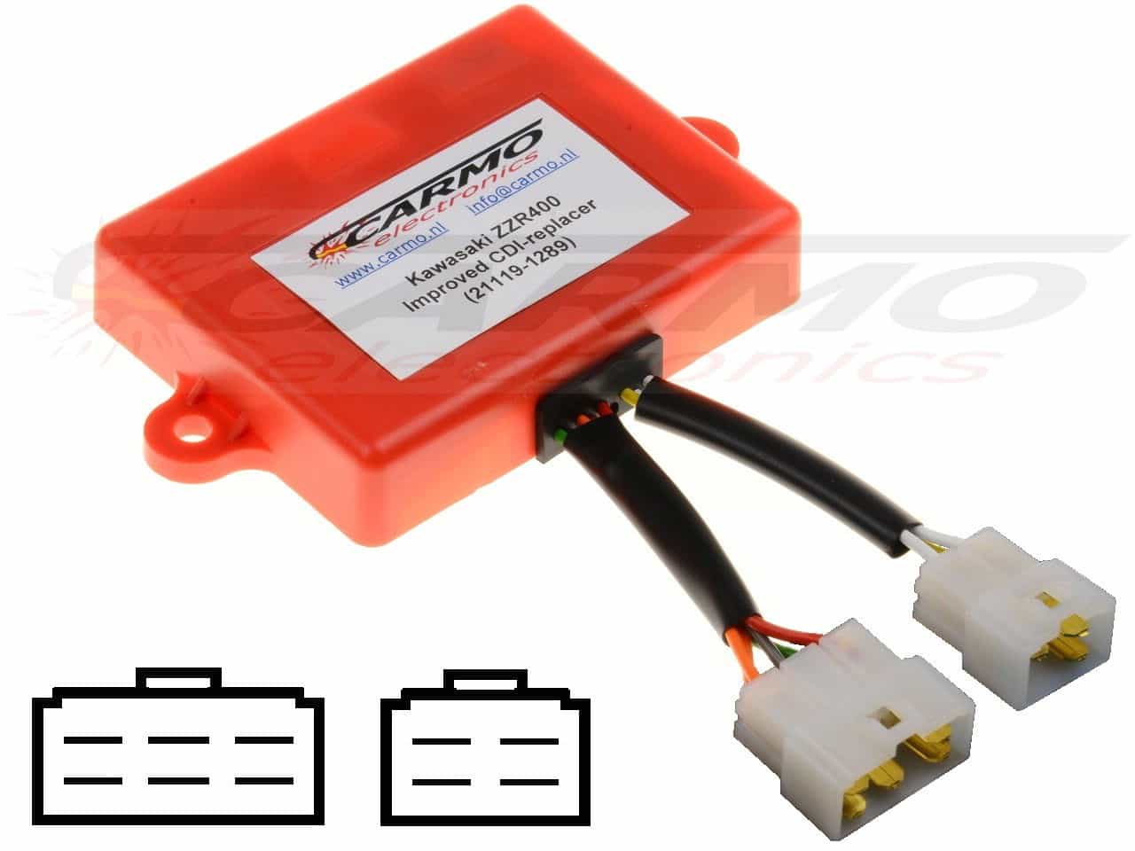 Kawasaki zzr400 gyújtógátló modul CDI TCI Box 21119-1289 J4T03073 - Kattintásra bezárul