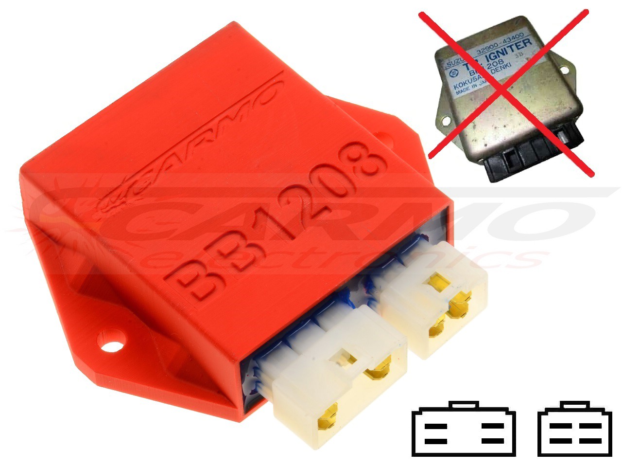 Suzuki GS550 GSX550 gyújtógátlási modul CDI TCI Box BB1208 32900-43400 - Kattintásra bezárul
