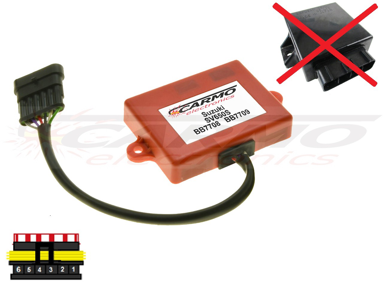 Suzuki SV650S SV650N SV650 gyújtógátlási modul CDI TCI doboz (BB7708, J54, BB7709, J55) - Kattintásra bezárul