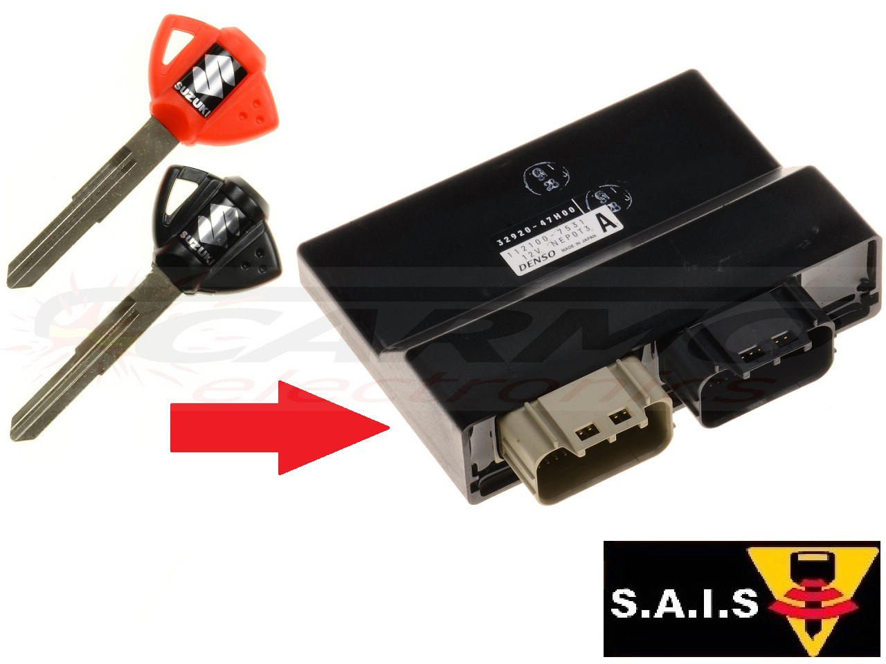 Suzuki 2X SAIS kulcsprogramozás →motorkerékpár -ECU - Kattintásra bezárul