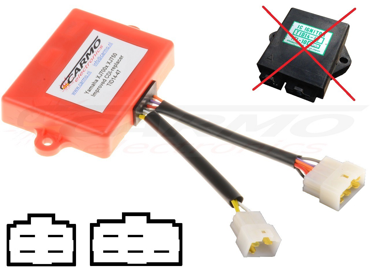 Yamaha XJ700 Maxim YSCB11 gyújtógátlási modul CDI TCI Box (TID14-44 / TID14-47) - Kattintásra bezárul