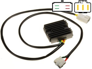 Carr691 75 cm -es ólom Honda CBR600 MOSFET feszültségszabályozóval